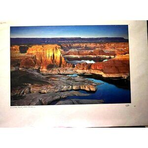 Photograph Lake Powell, Alstrom Point signed Tom Bollinger Light Catcher Studio